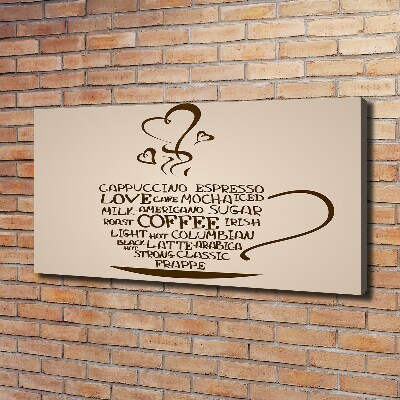 Quadro stampa su tela Una tazza di caffè