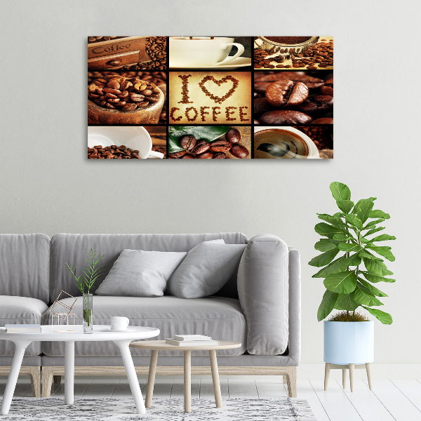 Quadro su tela Collage di caffè