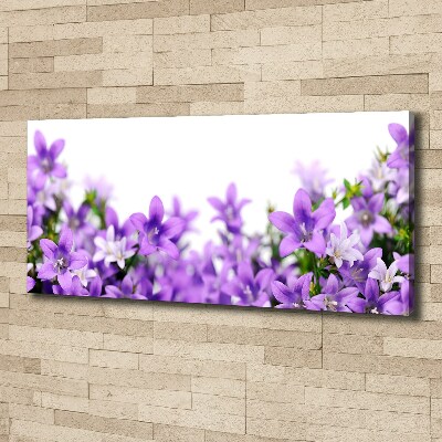 Quadro su tela Campanelle viola