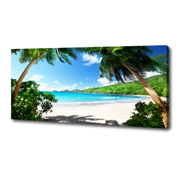 Quadro su tela Spiaggia delle Seychelles