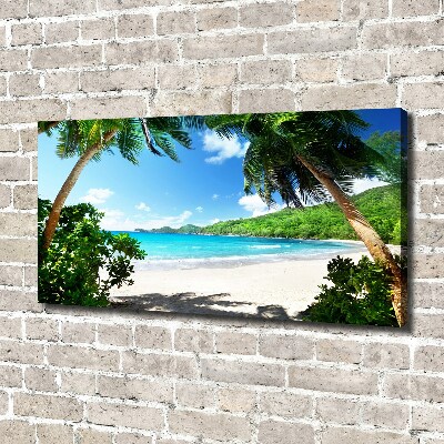 Quadro su tela Spiaggia delle Seychelles