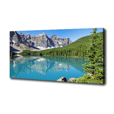 Foto quadro su tela Lago tra le montagne