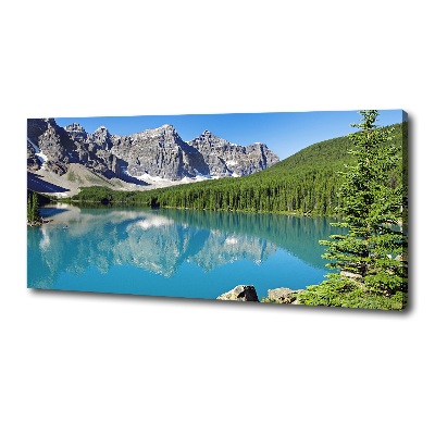 Foto quadro su tela Lago tra le montagne