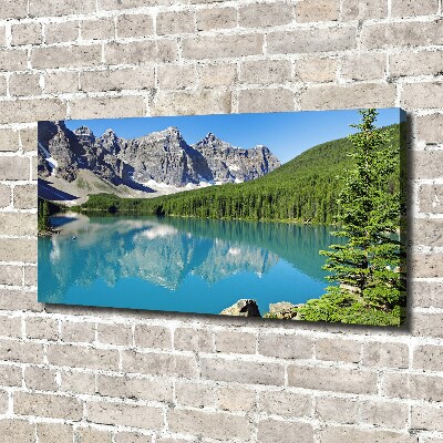 Foto quadro su tela Lago tra le montagne