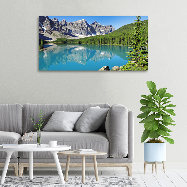 Foto quadro su tela Lago tra le montagne