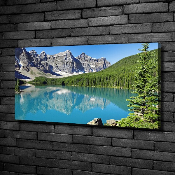 Foto quadro su tela Lago tra le montagne