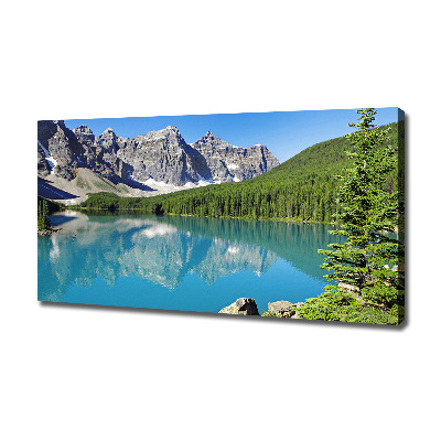 Foto quadro su tela Lago tra le montagne