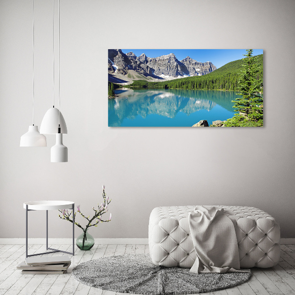 Foto quadro su tela Lago tra le montagne