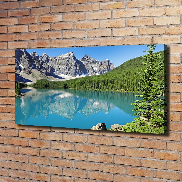 Foto quadro su tela Lago tra le montagne