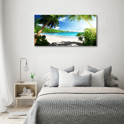 Quadro stampa su tela Spiaggia delle Seychelles