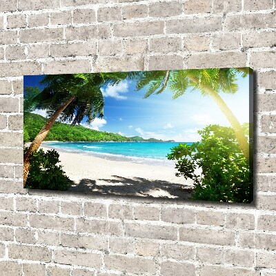 Quadro stampa su tela Spiaggia delle Seychelles