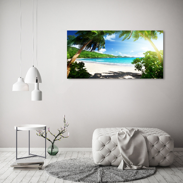 Quadro stampa su tela Spiaggia delle Seychelles