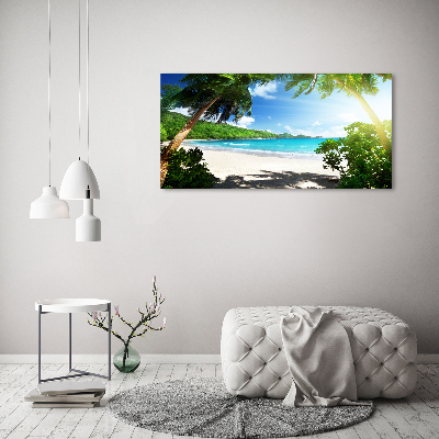 Quadro stampa su tela Spiaggia delle Seychelles