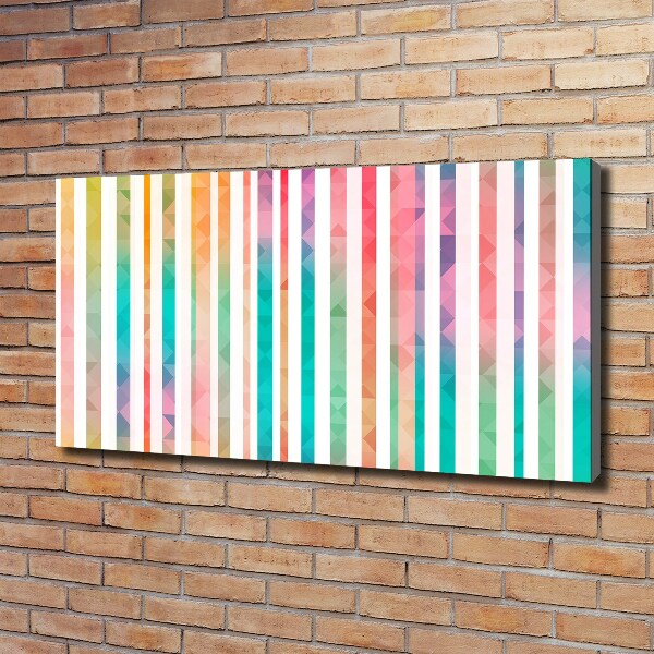 Foto quadro su tela Strisce arcobaleno