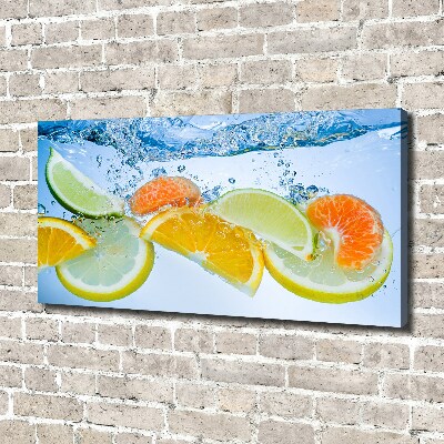 Quadro stampa su tela Agrumi sott'acqua