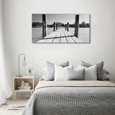 Quadro su tela Molo in legno