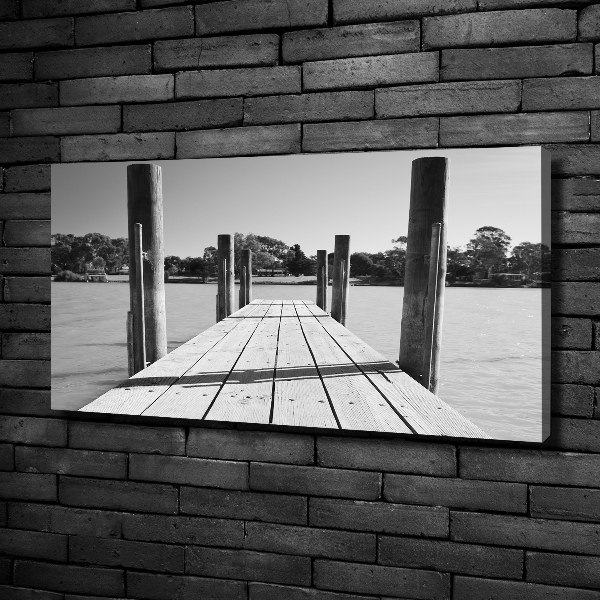Quadro su tela Molo in legno