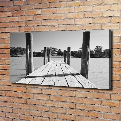 Quadro su tela Molo in legno