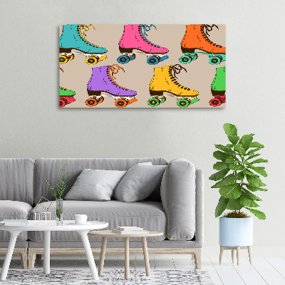 Foto quadro su tela Pattini a rotelle colorati