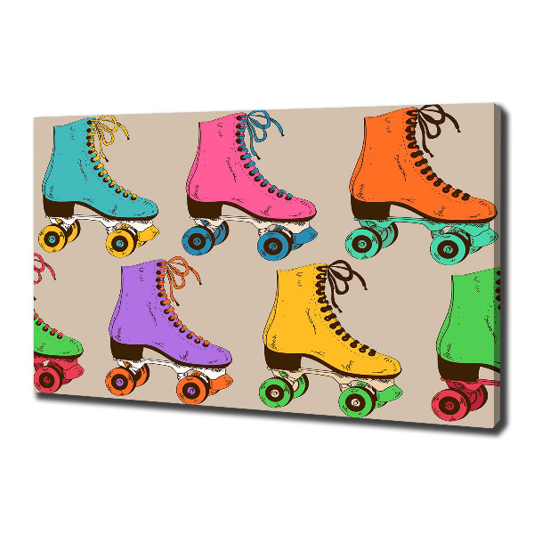 Foto quadro su tela Pattini a rotelle colorati