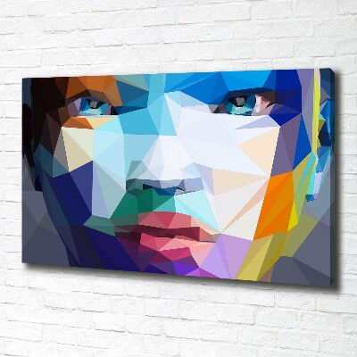 Quadro stampa su tela Donna astratta