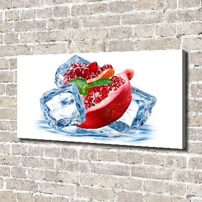 Quadro stampa su tela Melograno con ghiaccio
