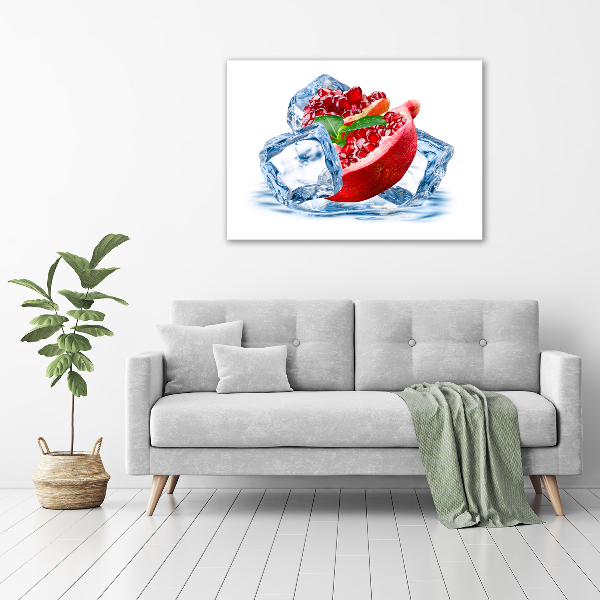 Quadro stampa su tela Melograno con ghiaccio