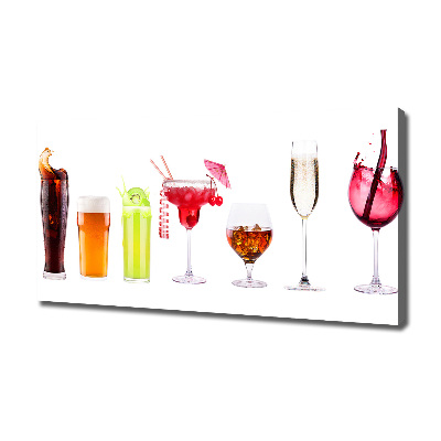 Foto quadro su tela Set di bevande