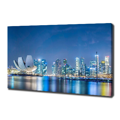 Quadro su tela Singapore di notte