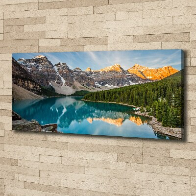 Foto quadro su tela Lago tra le montagne