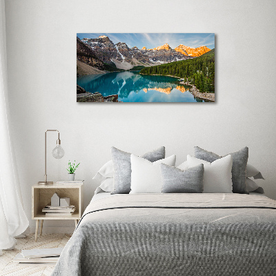 Foto quadro su tela Lago tra le montagne