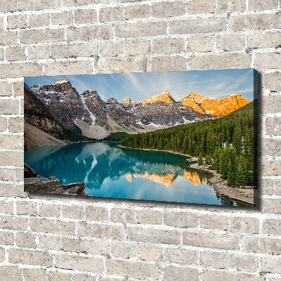 Foto quadro su tela Lago tra le montagne