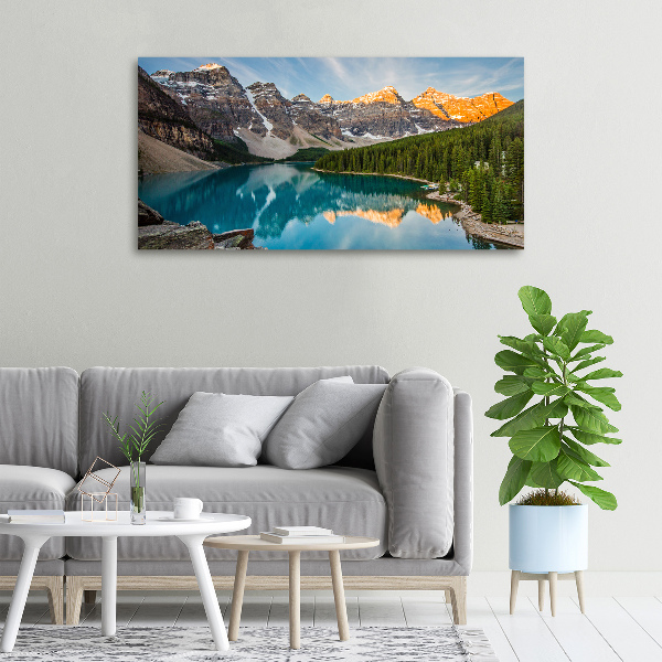 Foto quadro su tela Lago tra le montagne