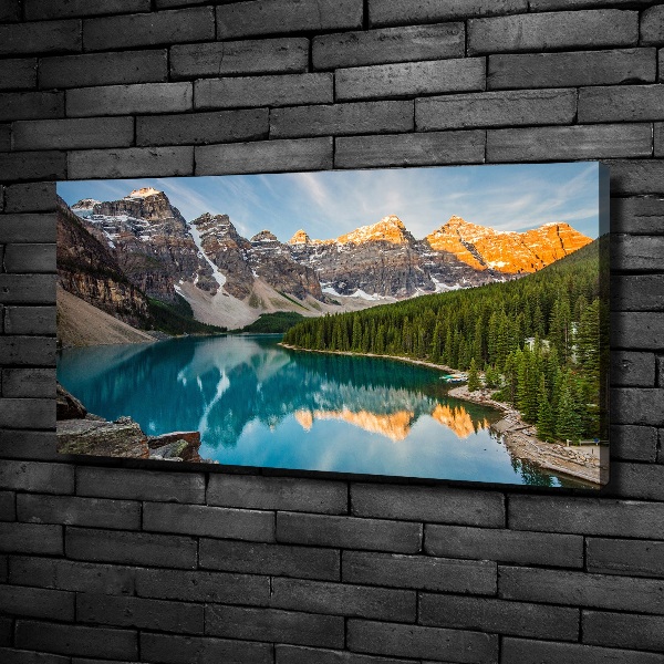 Foto quadro su tela Lago tra le montagne