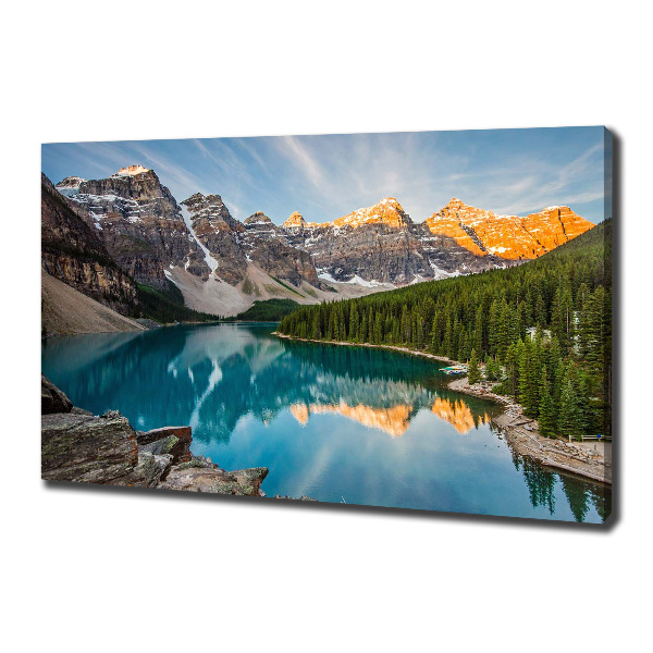 Foto quadro su tela Lago tra le montagne