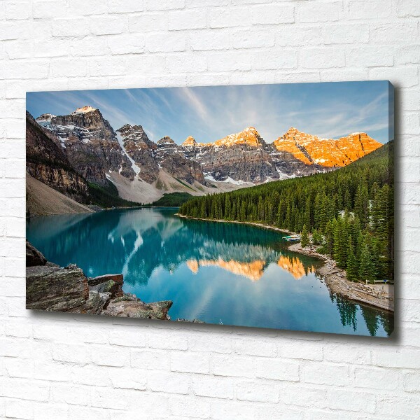 Foto quadro su tela Lago tra le montagne