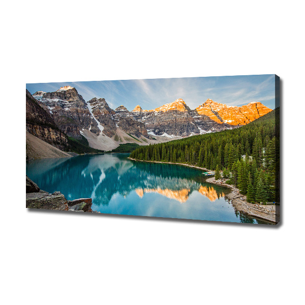 Foto quadro su tela Lago tra le montagne