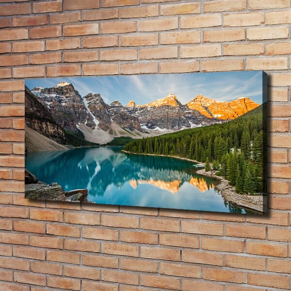 Foto quadro su tela Lago tra le montagne