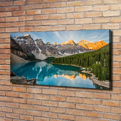 Foto quadro su tela Lago tra le montagne