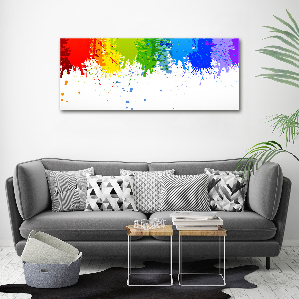 Quadro su tela Macchie arcobaleno