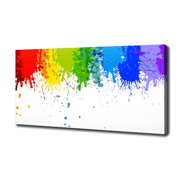 Quadro su tela Macchie arcobaleno