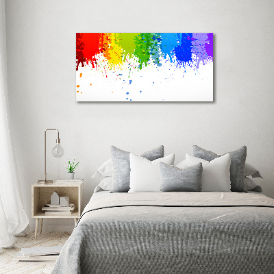 Quadro su tela Macchie arcobaleno