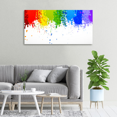 Quadro su tela Macchie arcobaleno