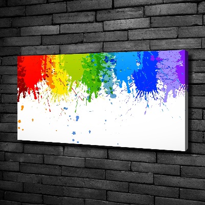 Quadro su tela Macchie arcobaleno