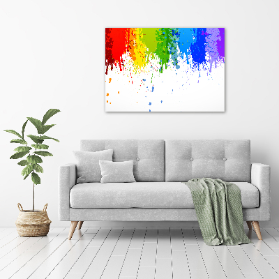 Quadro su tela Macchie arcobaleno