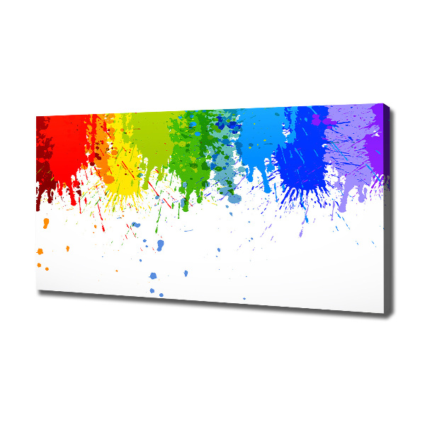 Quadro su tela Macchie arcobaleno