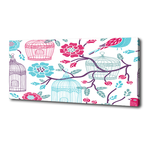 Quadro stampa su tela Gabbie per uccelli