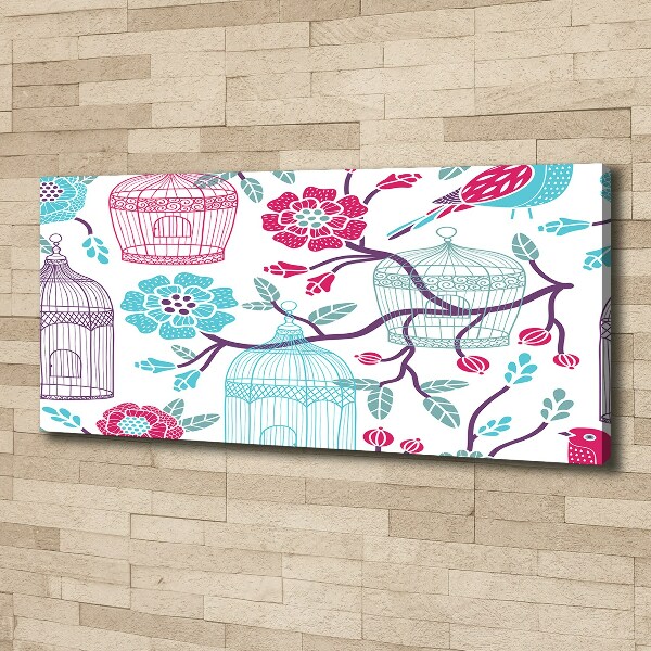 Quadro stampa su tela Gabbie per uccelli