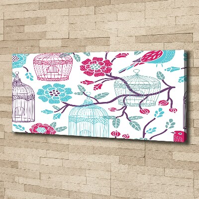 Quadro stampa su tela Gabbie per uccelli