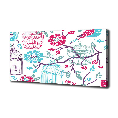 Quadro stampa su tela Gabbie per uccelli